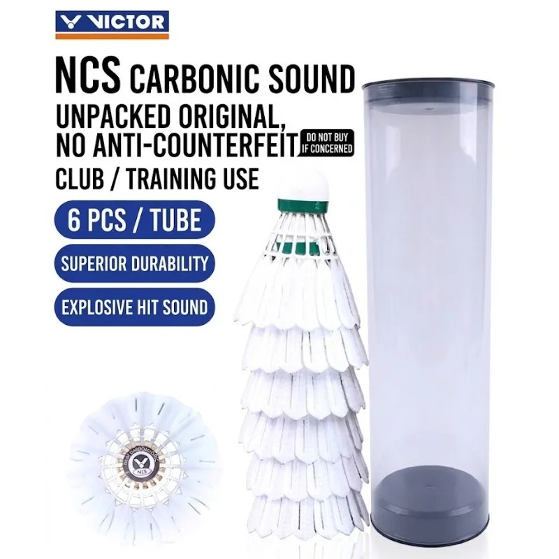 Badminton Event - 6 or12pcs/tube VICTOR Badminton NCS Carbon