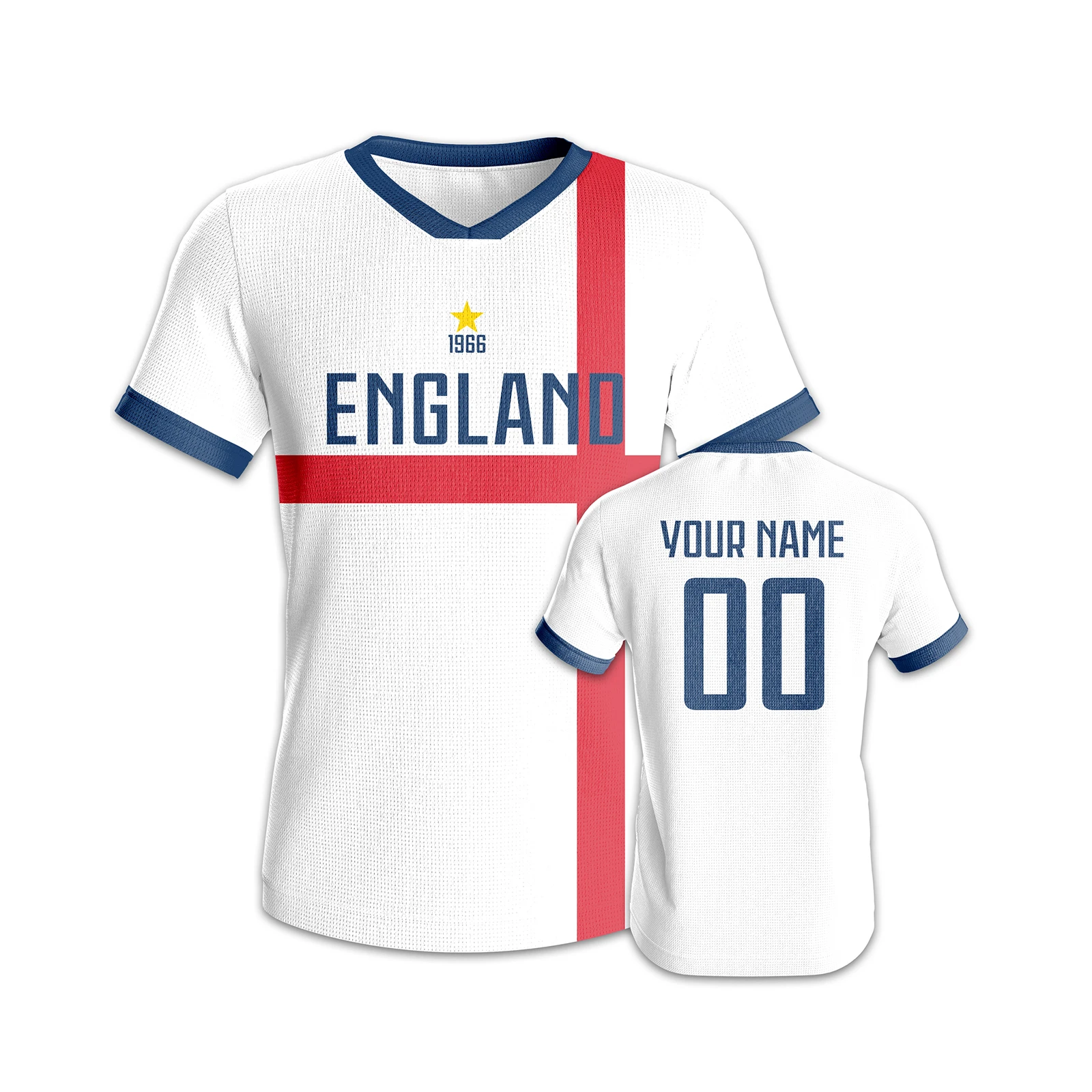 Badminton England - Custom England Soccer Jersey Breathable Team