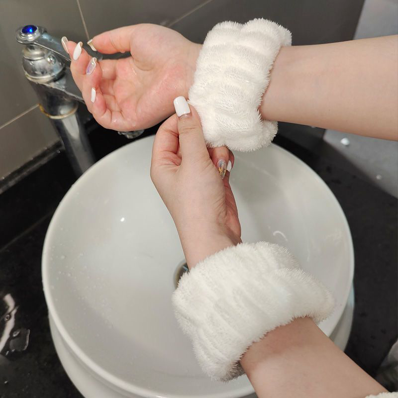 Wristband Pair Sweat - Fashion 2pcs One Pair Wash Face