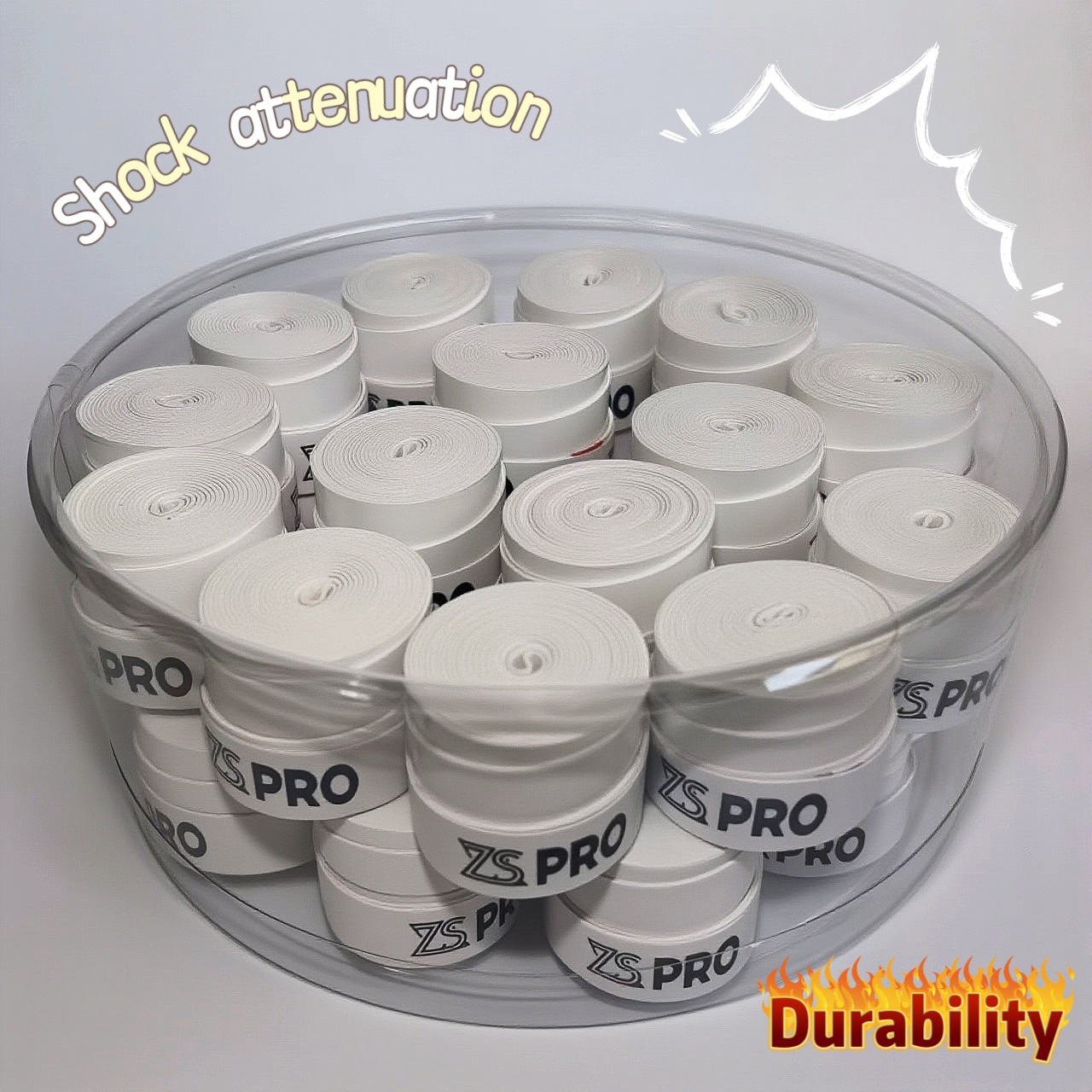 Badminton Zero - 30pcs Zero Sense Tennis Overgrip Tape