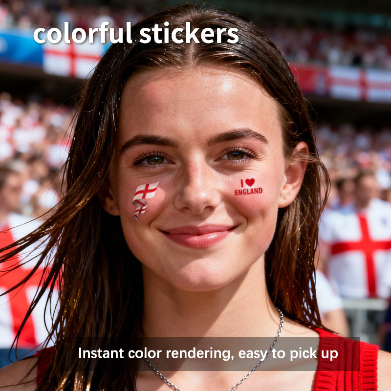 England Flag Temporary Tattoo  - Badminton England のレビューと価格