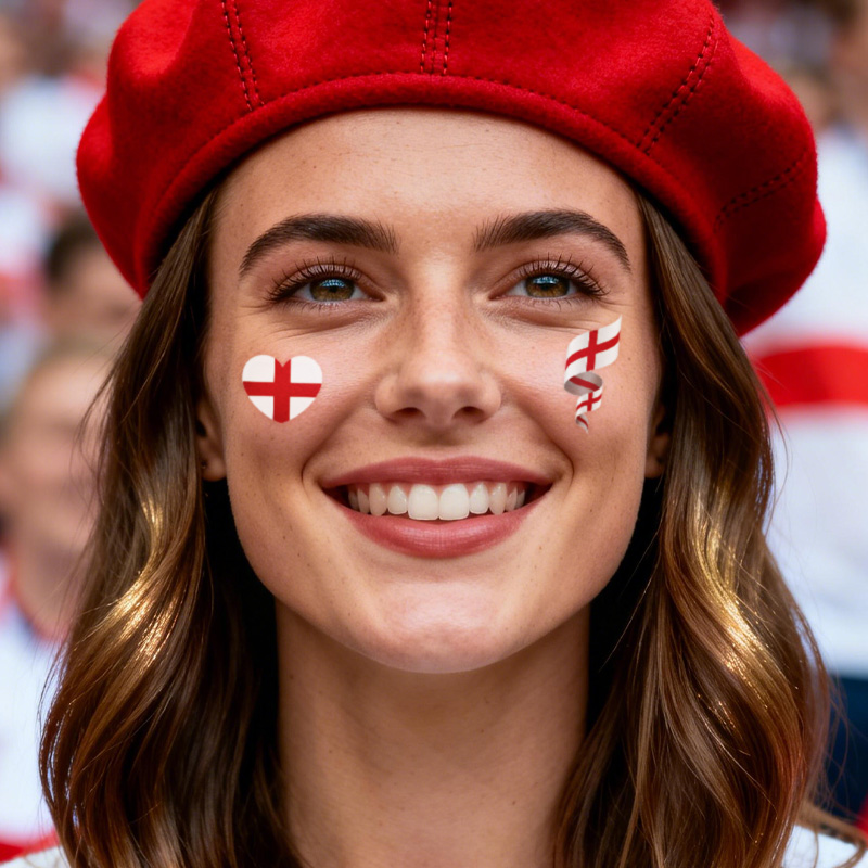England Flag Temporary Tattoo  - Badminton England のレビューと価格