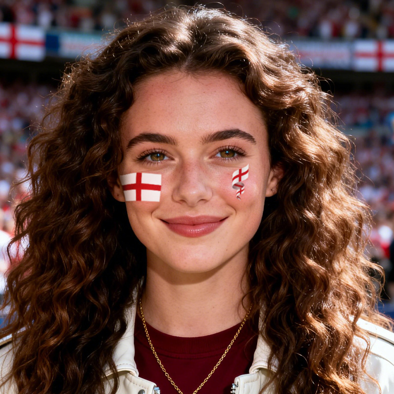 England Flag Temporary Tattoo  - Badminton England のレビューと価格