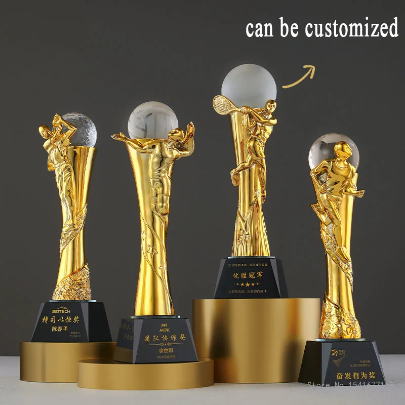 Customized Resin Trophy For Vo - Badminton Europe のレビューと価格