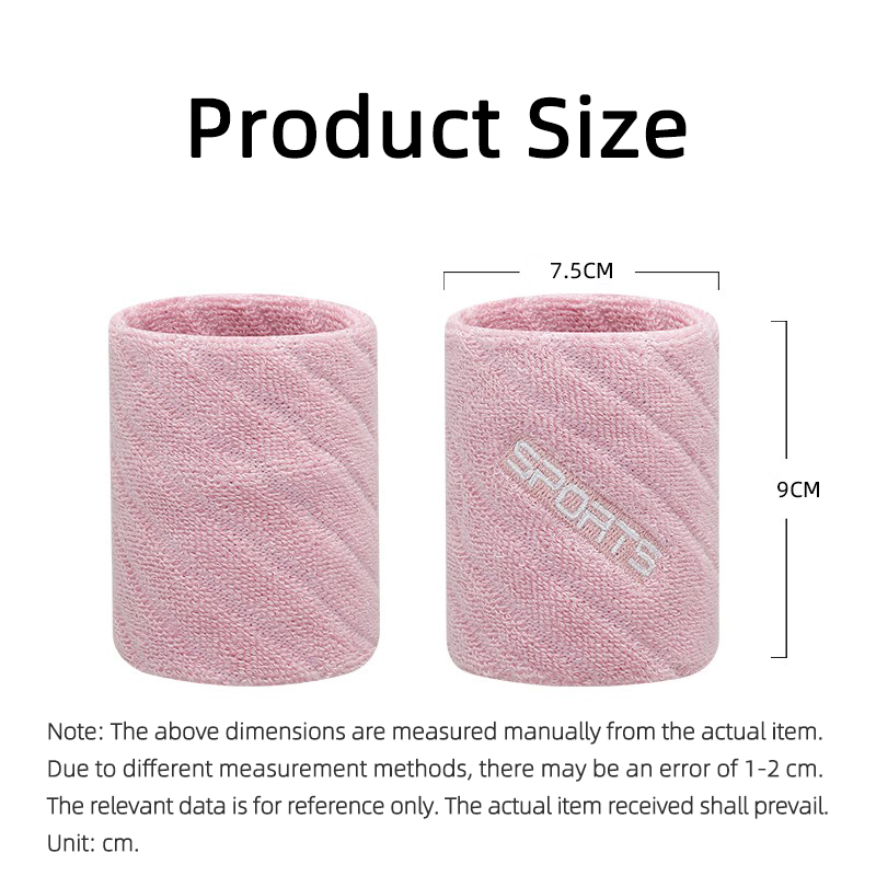 1 Pairs Cotton Elastic Wristba - Wristband Pair Sweat のレビューと価格