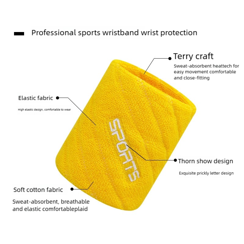 1 Pairs Cotton Elastic Wristba - Wristband Pair Sweat のレビューと価格