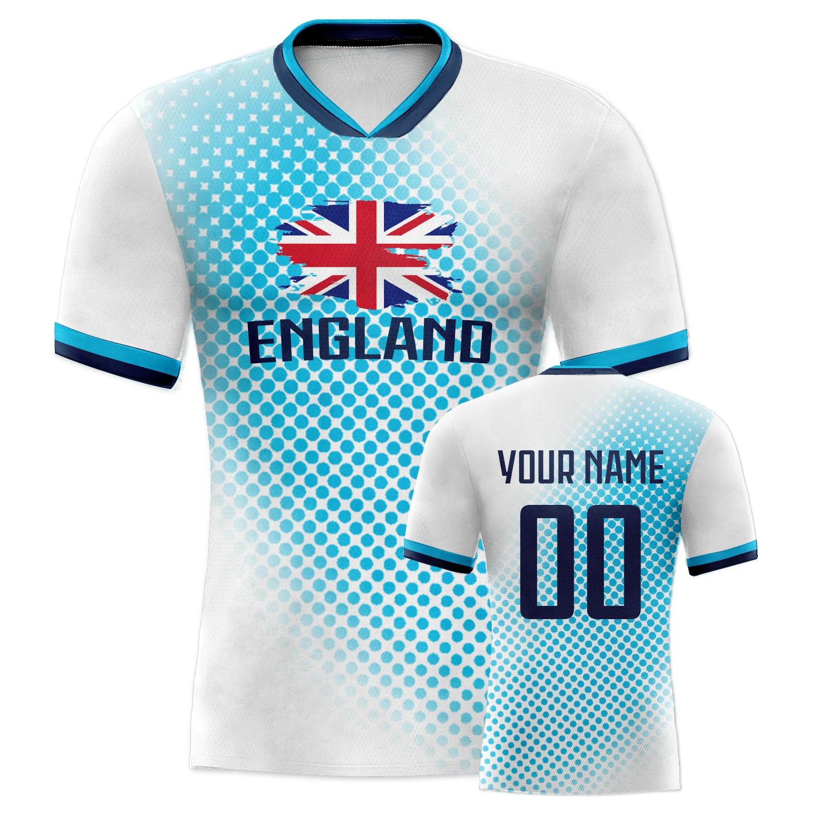 Custom England Soccer Jersey B - Badminton England のレビューと価格