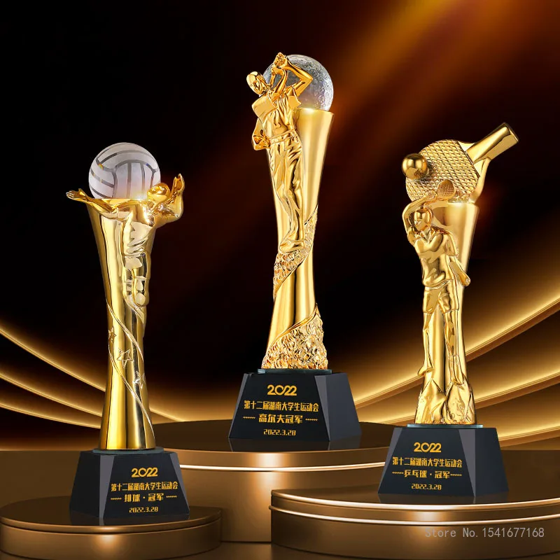 Customized Resin Trophy For Vo - Badminton Europe のレビューと価格