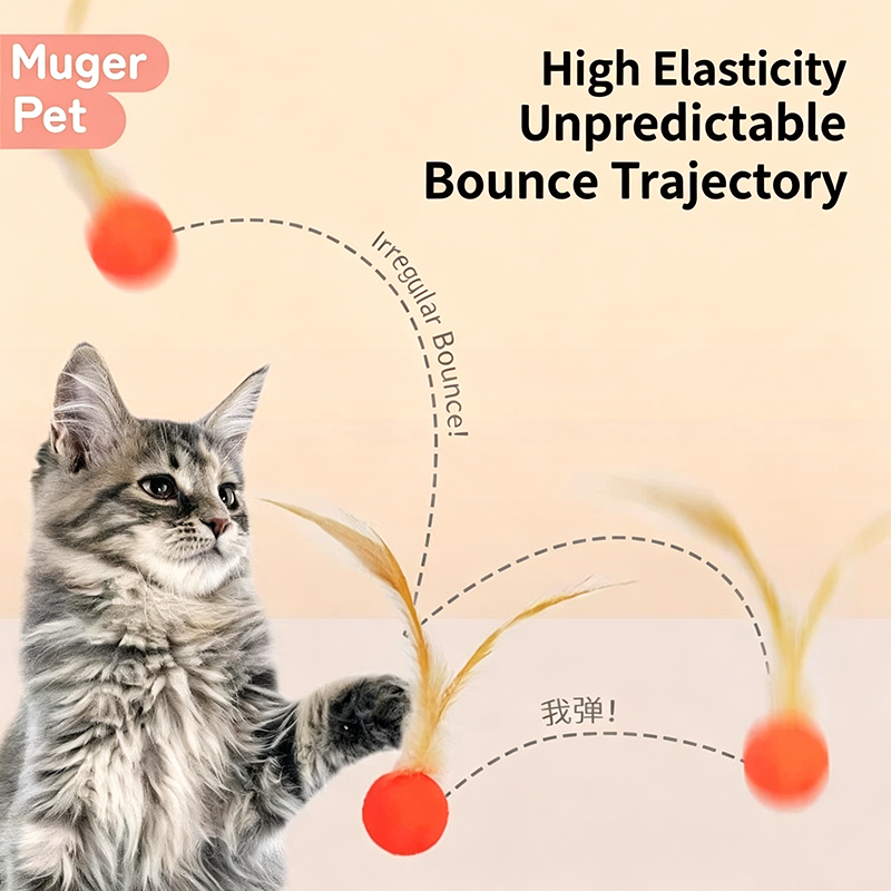 Soft Elastic Bouncy Cat Toy Lu - Badminton Event のレビューと価格