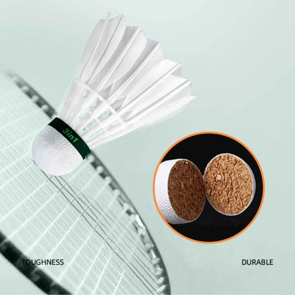 3/6/12Pcs New White Badminton  - Badminton Event のレビューと価格