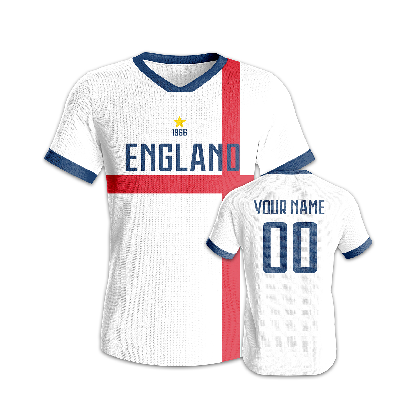 Custom England Soccer Jersey B - Badminton England のレビューと価格
