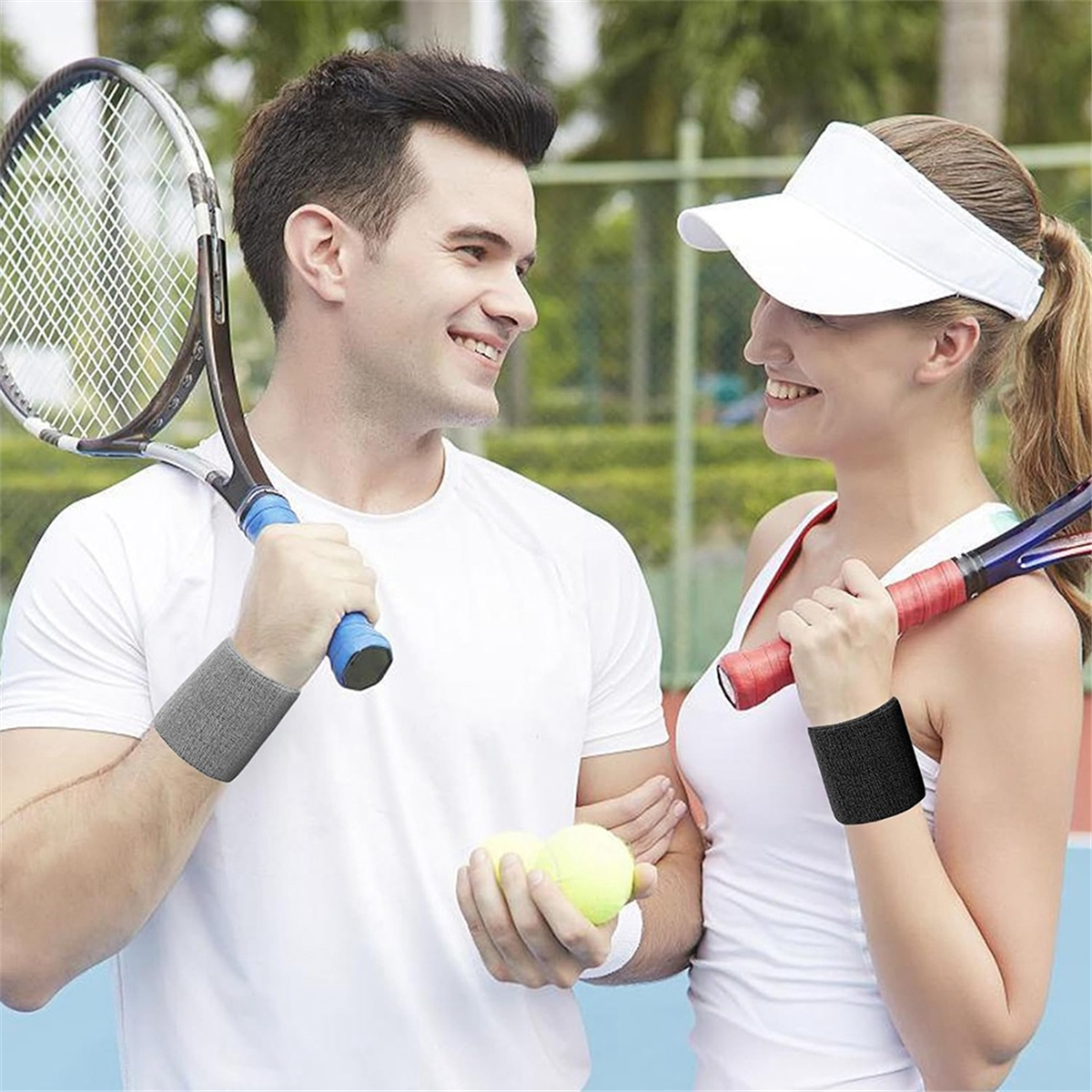 AA44M 1 Pairs Wrist Sweatband  - Wristband Pair Sweat のレビューと価格