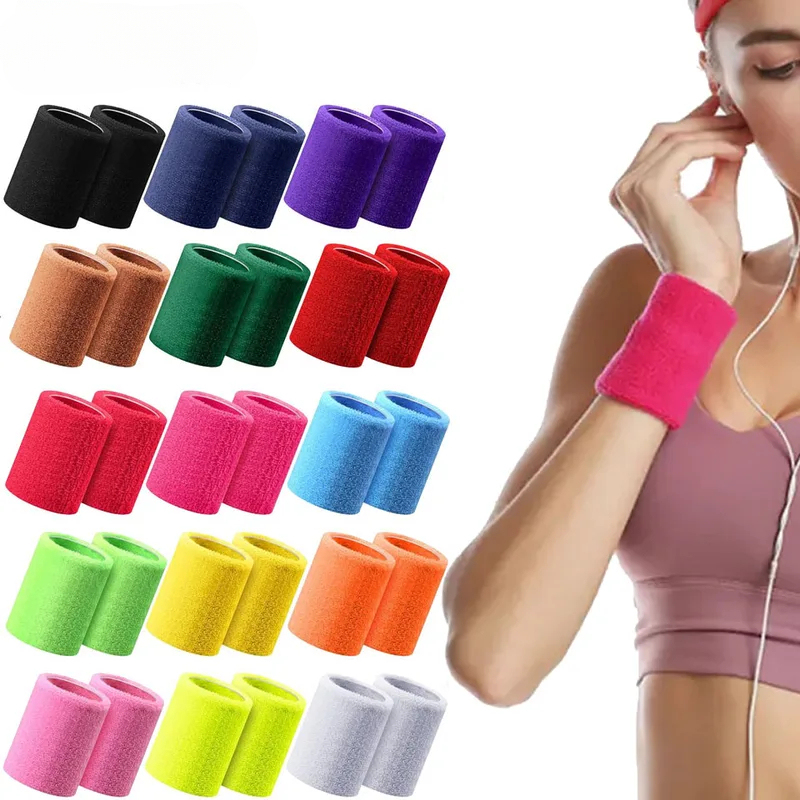 1 Pair Sport Wristbands Cotton - Wristband Pair Sweat のレビューと価格