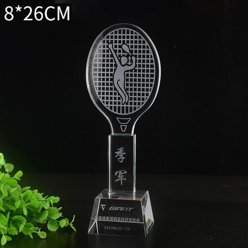 Customized Crystal Trophy Badm - Badminton Europe のレビューと価格